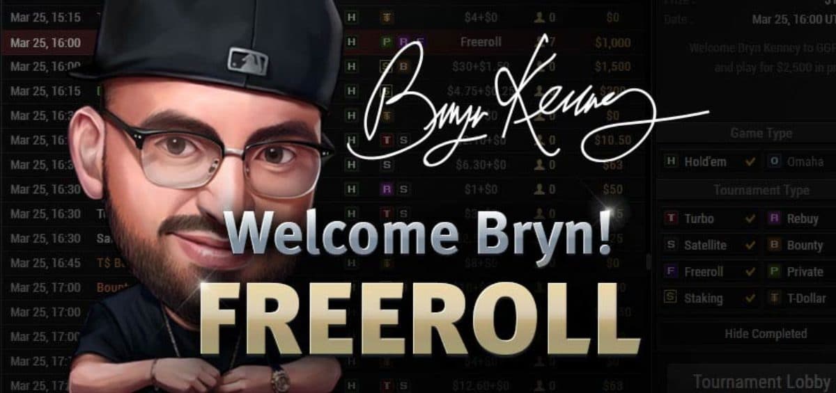 Welcome Bryn! Freeroll this Sunday