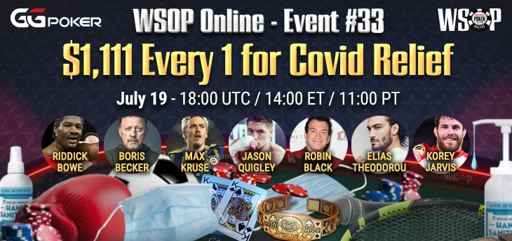 Celebrities Join GGPoker & WSOP To Raise Money For COVID-19 Relief